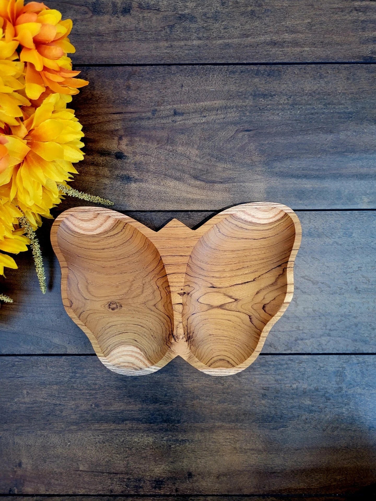 Handmade Teak Wooden Butterfly Potion Accessories | Sensory Play Tools