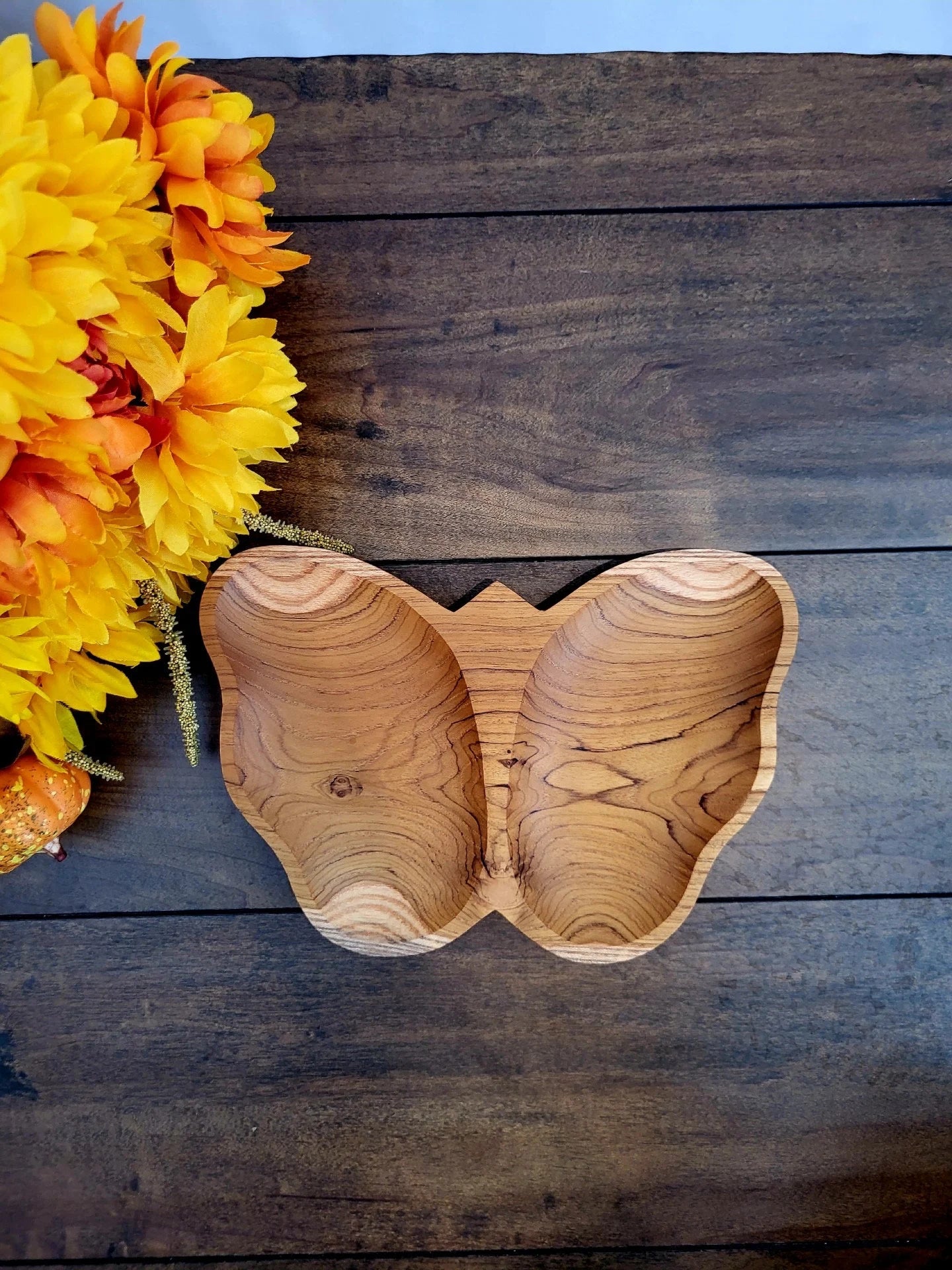 Handmade Teak Wooden Butterfly Potion Accessories | Sensory Play Tools