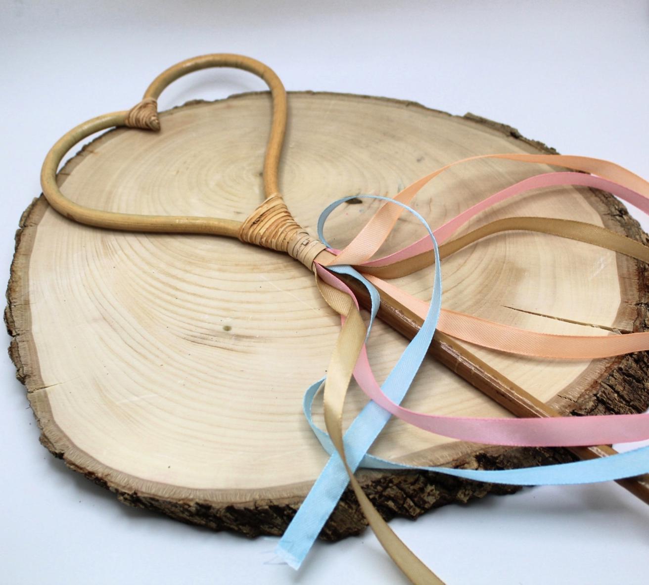 Heart Rattan Wand – A Sustainable Sensory Play Magic Wand