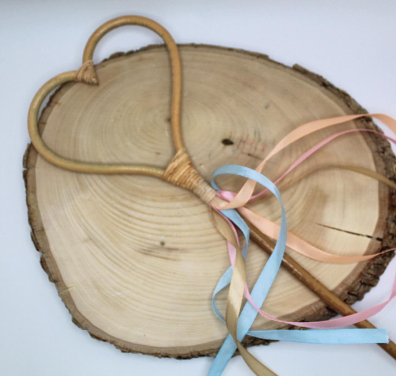 Heart Rattan Wand – A Sustainable Sensory Play Magic Wand